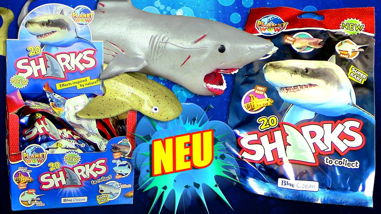 Blue Ocean ® Planet Wow - Sharks / Haie - Teil 3 - 5 Tüten / komplettes Display auspacken