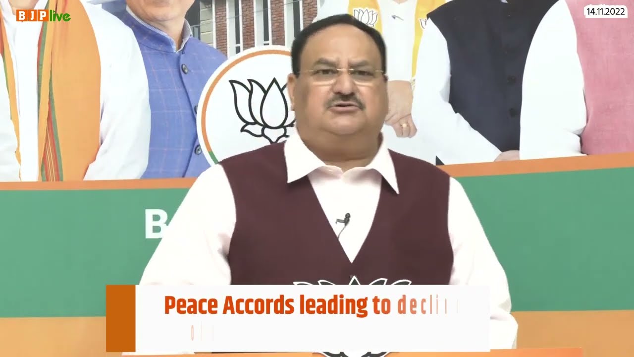 Peace Accords leading to decline of Insurgency in North East