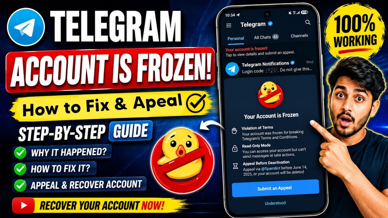 How to Recover a Frozen Telegram Account (Complete Guide 2026) | Fix Telegram Account Frozen Issue