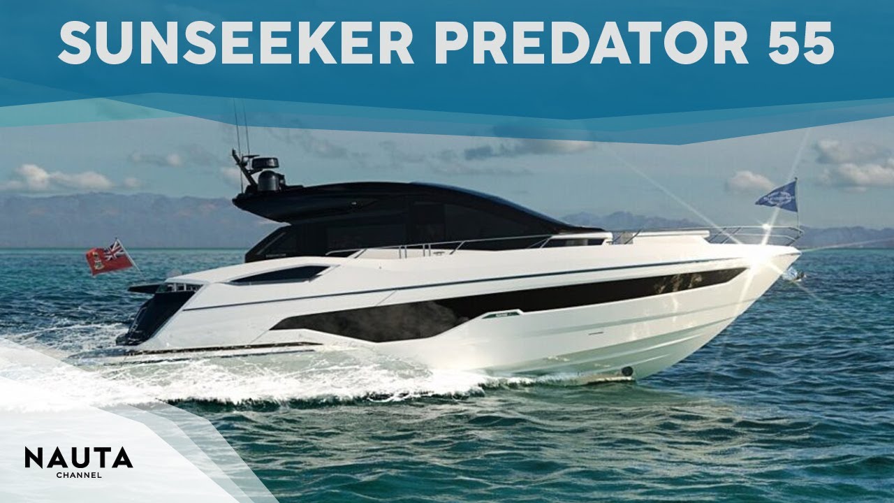 Sunseeker Predator 55 - yacht tour esterni e cabine
