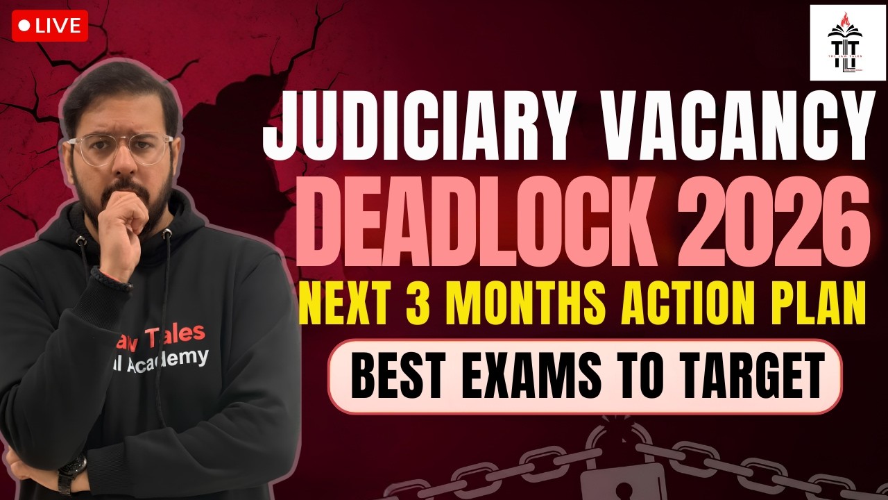 Judiciary Vacancy Deadlock 2026 | Best Exams to Target in Next 3 Months | Action Plan for Aspirants