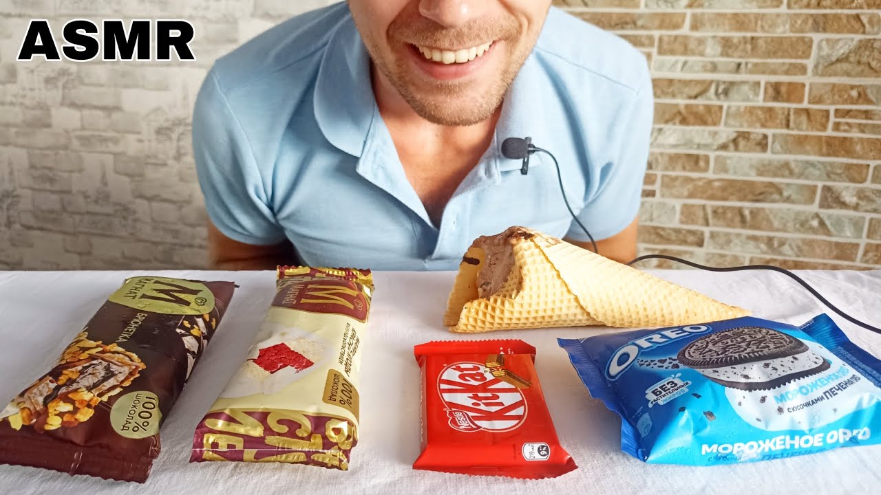 ASMR MAGNUM CHOCOLATE ICE CREAM, OREO SANDWICH, ICE CREAM, KITKAT MUKBANG 초콜릿 아이스크림 (Eating Sounds)