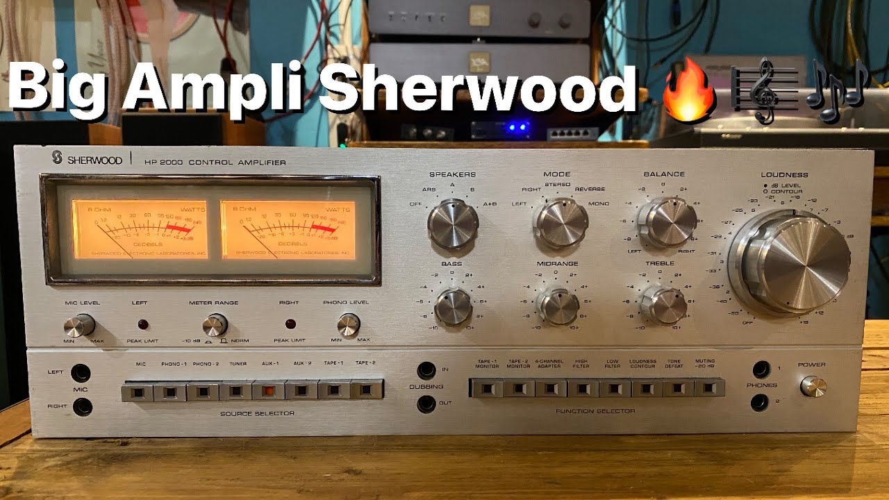 Big Ampli Sherwood 120 W 🔥intégré de 1978 👌😍🎵