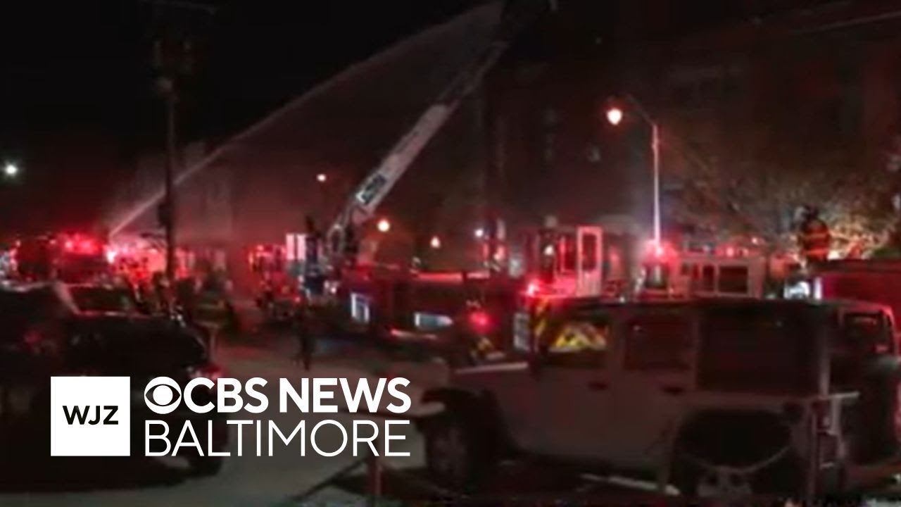Former Baltimore police station in Hampden neighborhood catches fire