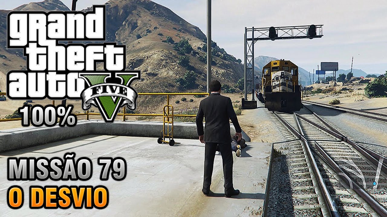 GTA V - Missão 79 - O Desvio (Detonado 100% Ouro)