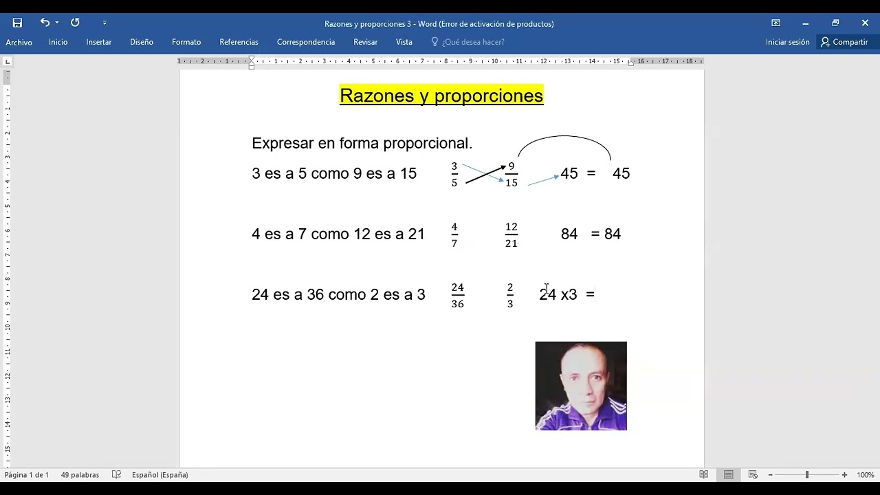 Razón y proporción 2