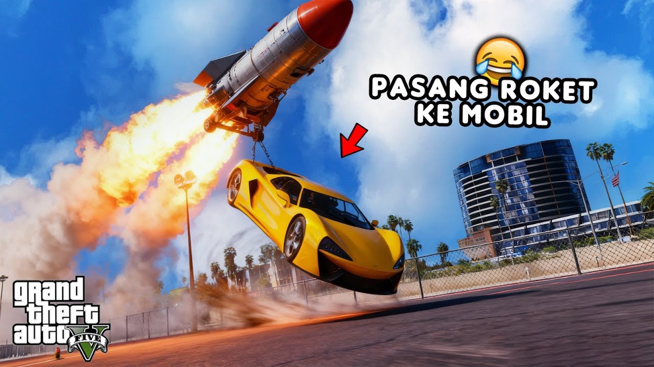 PASANG ROKET KE SEMUA MOBIL - GTA 5 ROLEPLAY