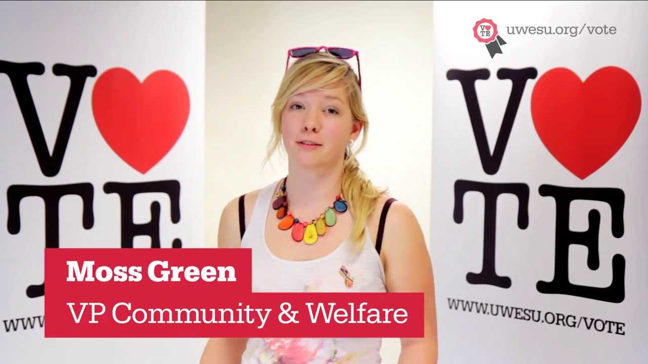Moss Green | Candidate for VP Community and Welfare | UWESU Elections