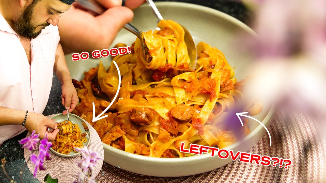 WHAT TO DO WITH YOUR LEFTOVERS?  (ENZO TAGLIATELLE TOSCANA)