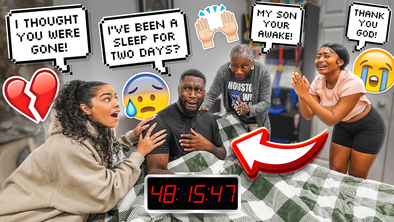 Convincing My Fiancé He Slept for 2 DAYS! 😂 | EPIC Sleeping PRANK + HILARIOUS Reaction!
