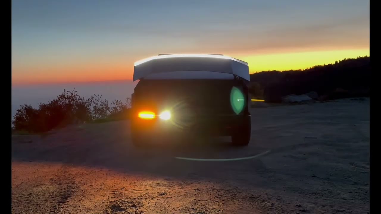 Tesla Cybertruck Lightshows Worldwide Superhero’s edition