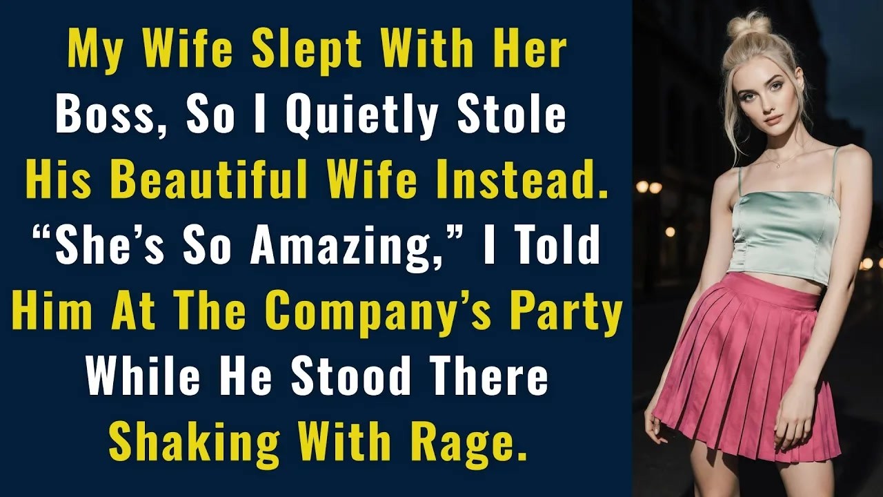 My Wife Slept With Her Boss, So I Quietly Stole His Beautiful Wife Instead. “She’s So Amazing,” I…