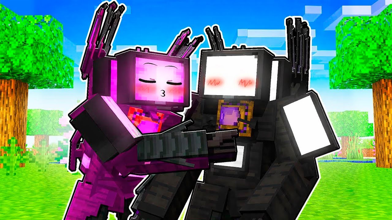 TITAN TV MAN went on a DATE with CRAZY TITAN TV WOMAN in Minecraft