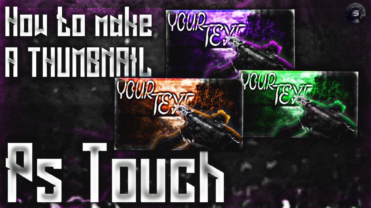 Photoshop touch | How to make a thumbnail (ps touch iOS thumbnail tutorial)