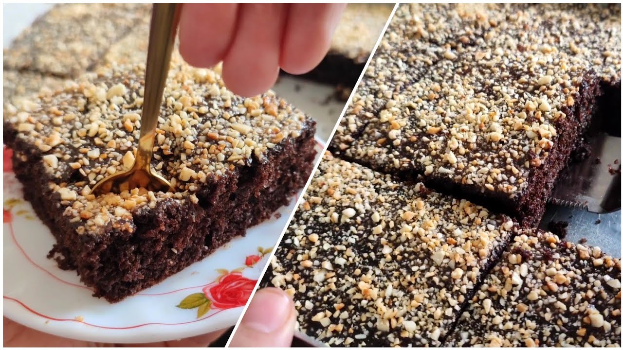 هاذي الكيكة ادمان حقيقي بمقادير اقتصادية جدا وحجم عائلي جي مشربة بلا ماتشربيها والبنة😋 كيكة الشكلاطة