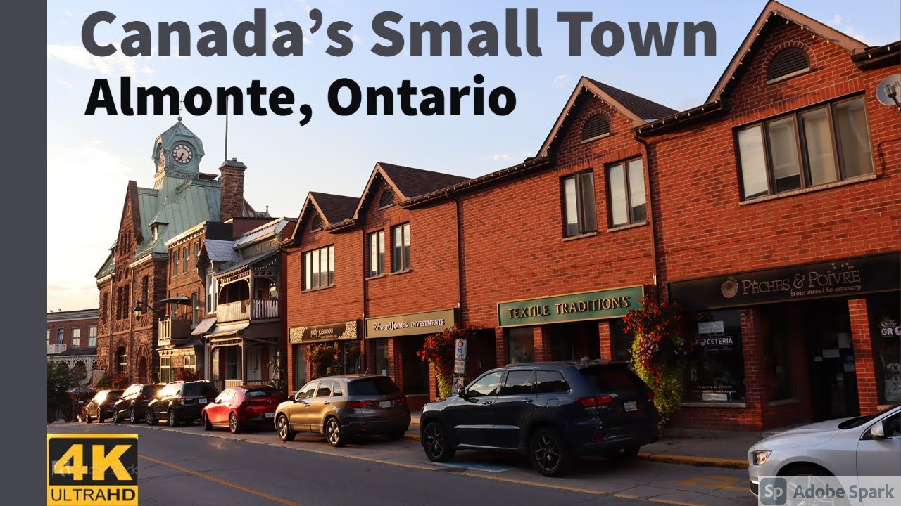 Almonte, Ontario. Canada's Small Town. Touring Almonte, downtown, people and restaurants in 2021.