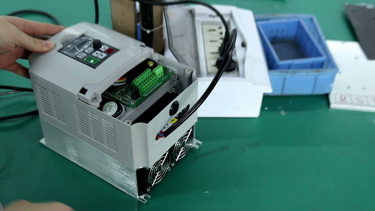 How does the VFD solve the problem of using household electricity 220V to drive 380V air compressor