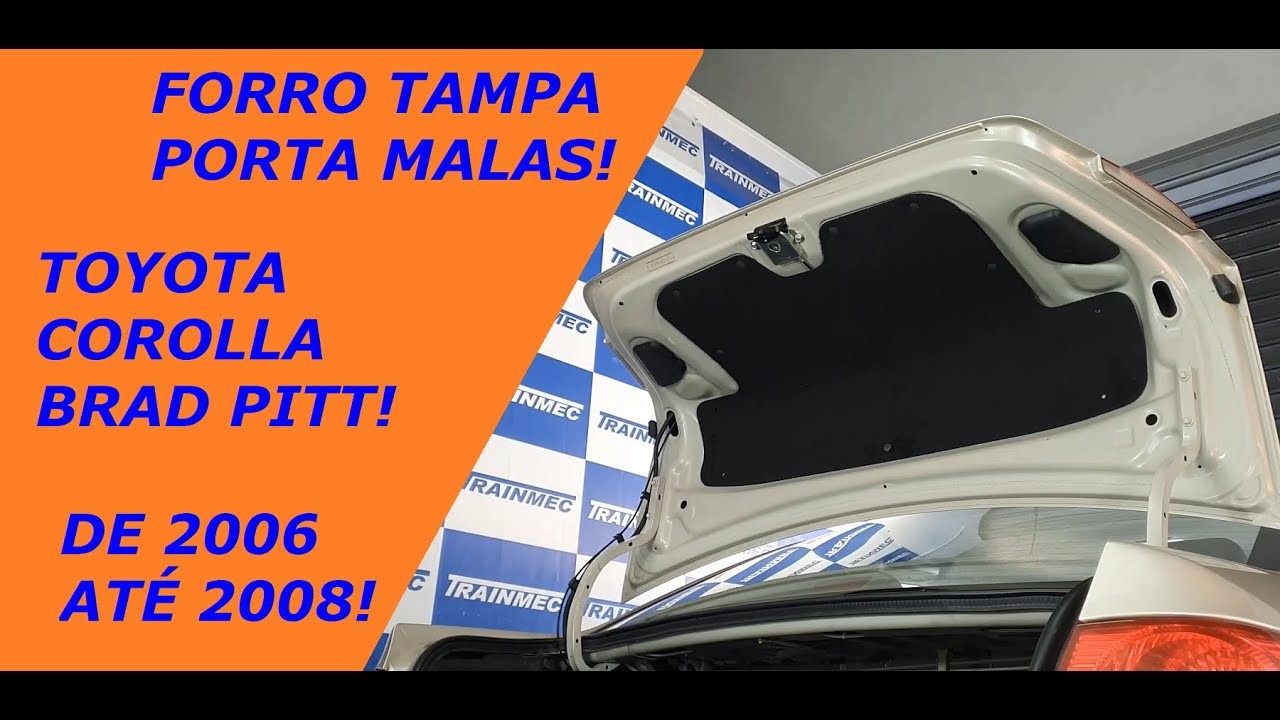 Forro da Tampa do Porta Malas Toyota Corolla 2006 a 2008 - TRAINMEC REVESTIMENTOS AUTOMOTIVOS