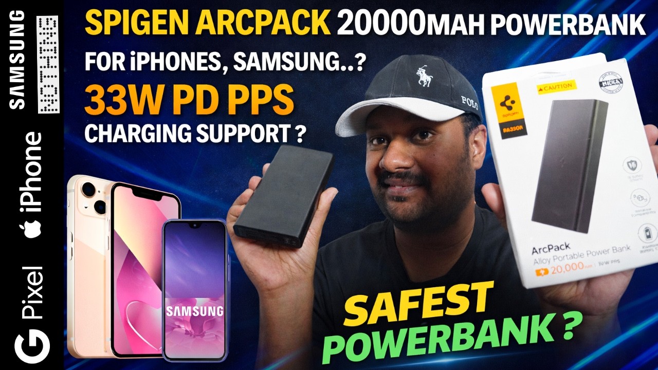 SPIGEN ARCPACK 20000MAH POWERBANK FOR IPHONES , SAMSUNG.. ? PD 3.0 - PPS - METAL BUILD ? UNBOXING
