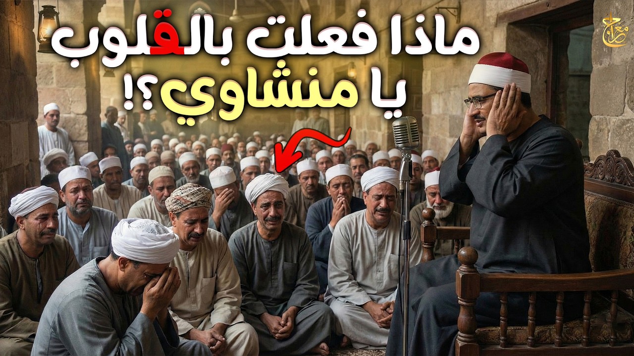 فلأنفسهم يمهدون  #المنشاوي ##يخترق النفوس ليصل الى ثنايا بعيدة, الشيخ يبكي ##والجمهور ينصت #ويبكي 😭😭