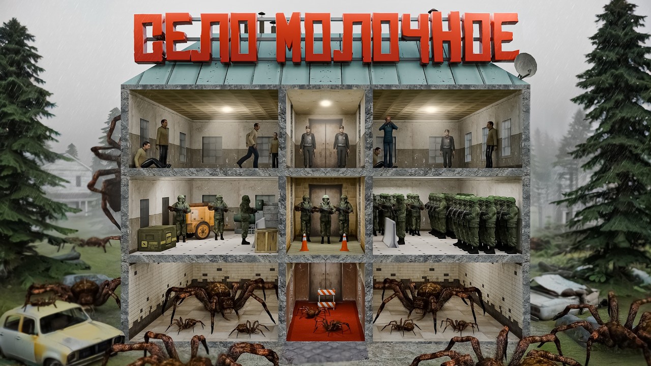 Я ЗАПЕР 100 ИГРОКОВ в СЕЛО МОЛОЧНОЕ - Garry's Mod
