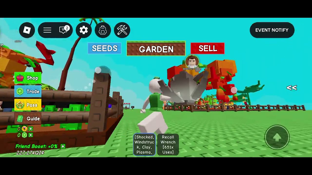 Kali ini aku bermain grow a garden 🥳🤩