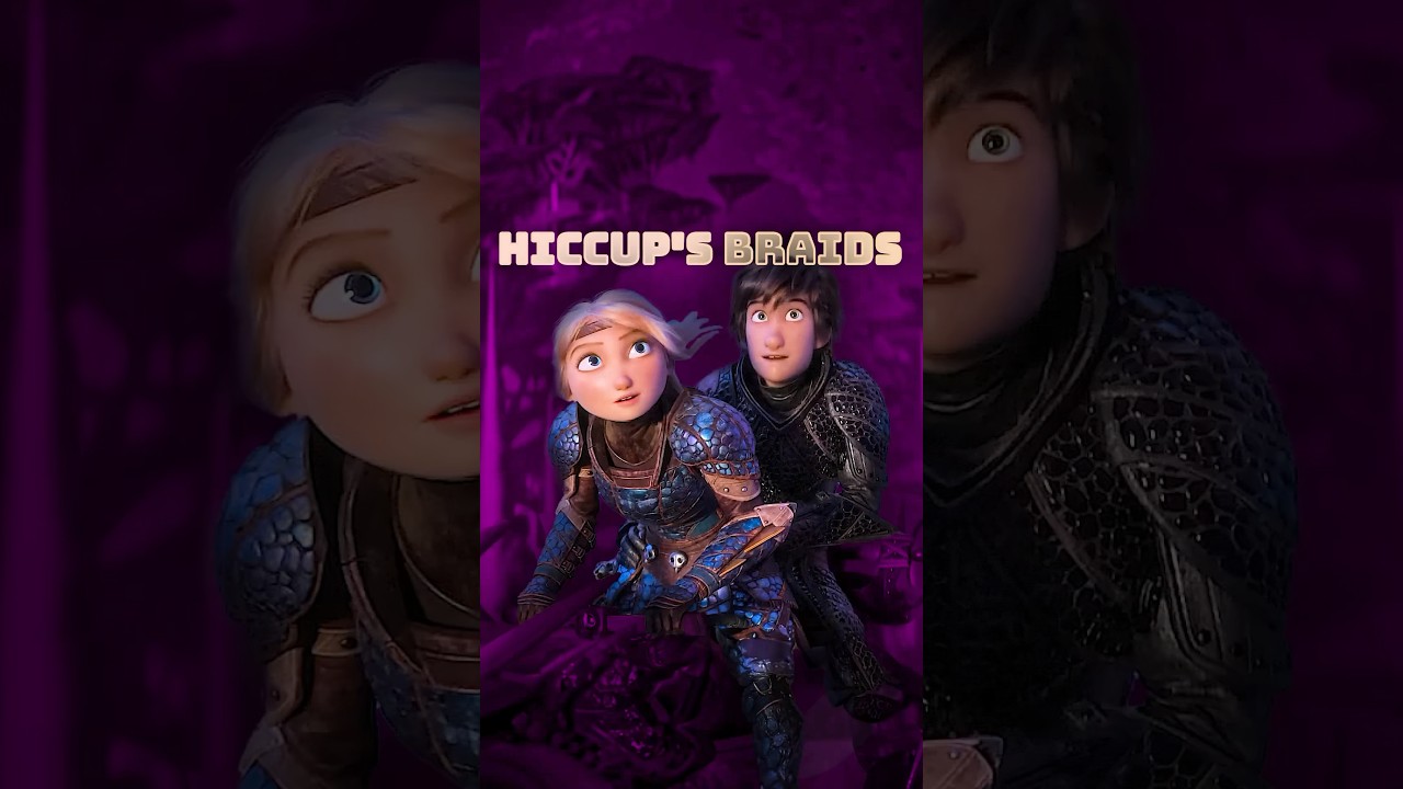 The hair Astrid braids for Hiccup remains throughout the series. 🥰