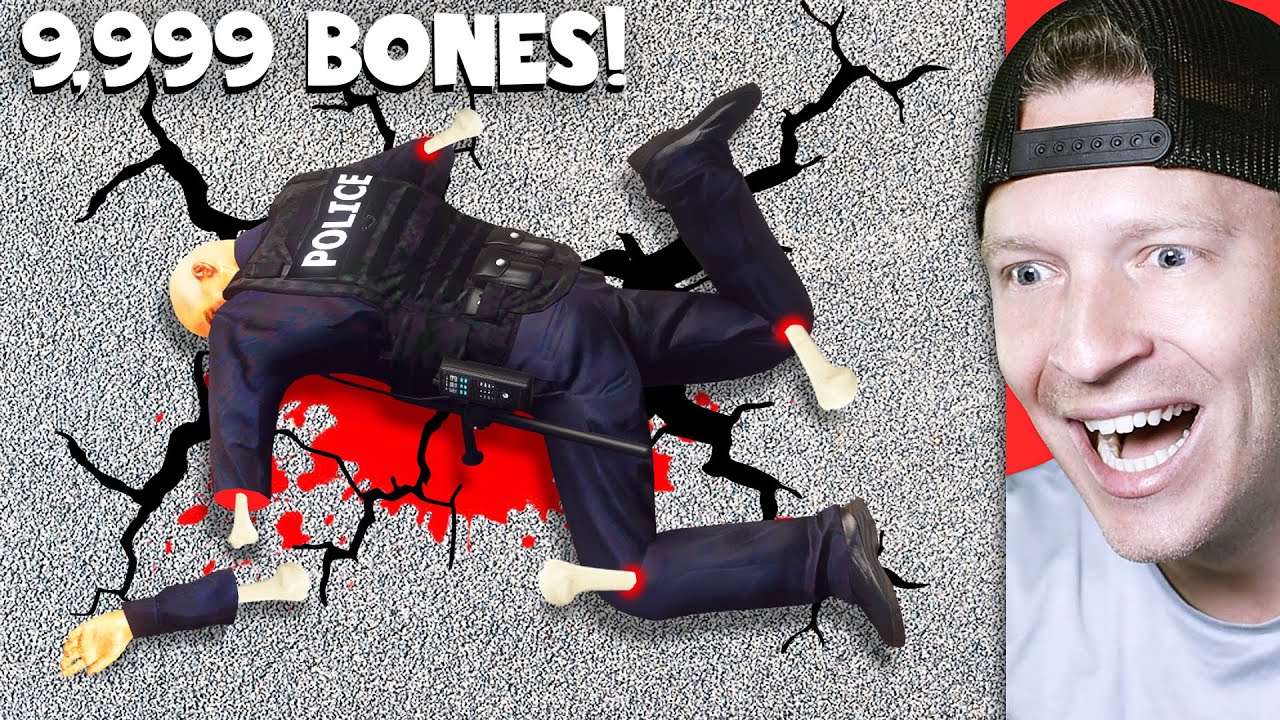 Breaking EVERY BONE as a Police Officer in GTA 5!! (NEW RECORD)