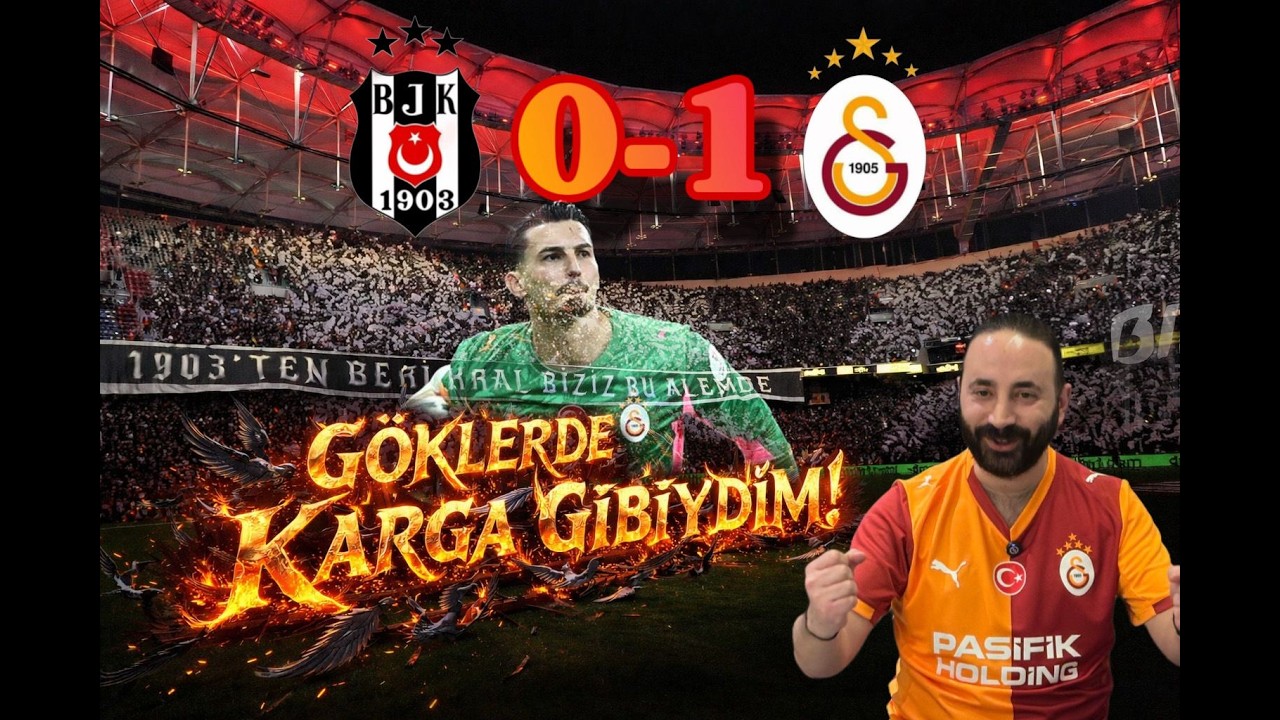 ŞAMPİYONLUK YOLUNDA BİR VİRAJ DAHA GEÇİLDİ BEŞİKTAŞ GALATASARAY 1-0 #keşfet #galatasaray #beşiktaş