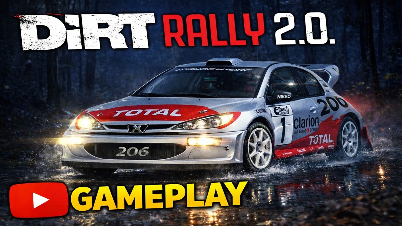 Dirt Rally 2.0 – Peugeot 206 WRC • No HUD • Pure Engine Sound