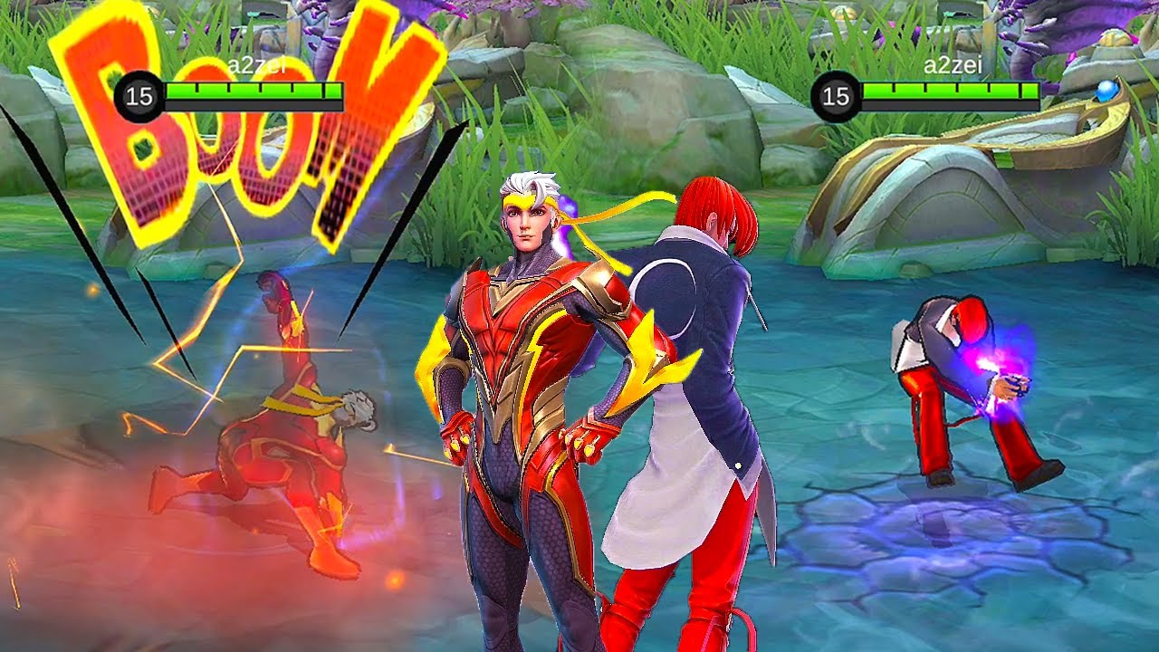 Chou Thunderfist Hero Skin VS Iori Yagami KoF Skin Mobile Legends Bang Bang