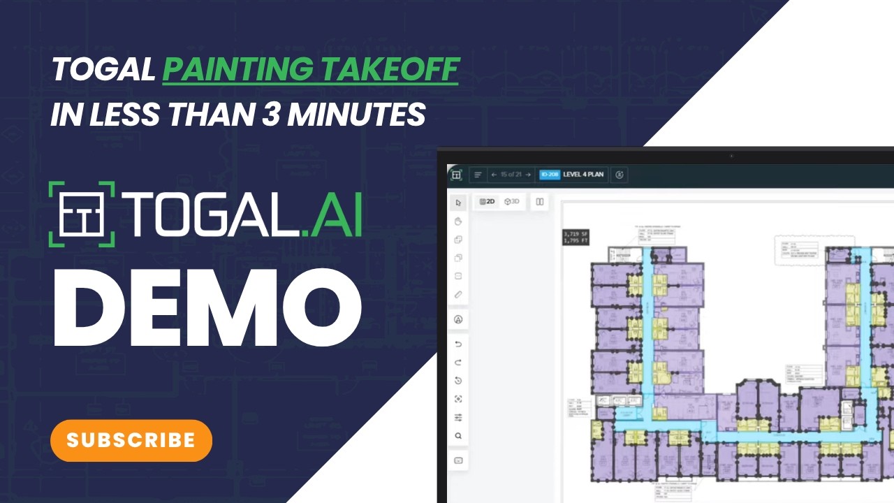 Fastest Takeoff Software for Painters; takeoff in under 3 minutes