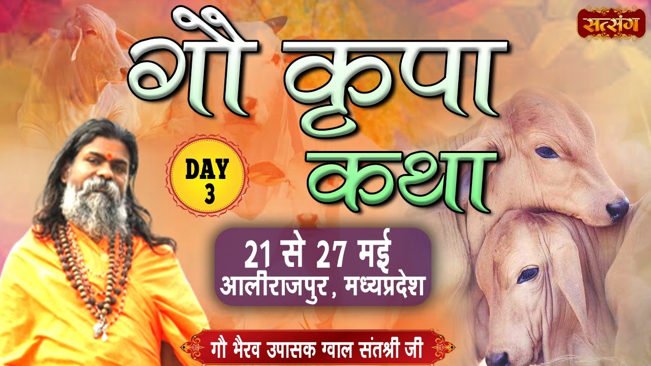 Vishesh - Gau Kripa Katha by Gau Bhairav Upasak Gwal Sant Shri - 23 May | Alirajpur, M.P. | Day 3