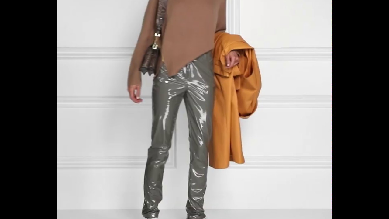 Vinyl skinny pants