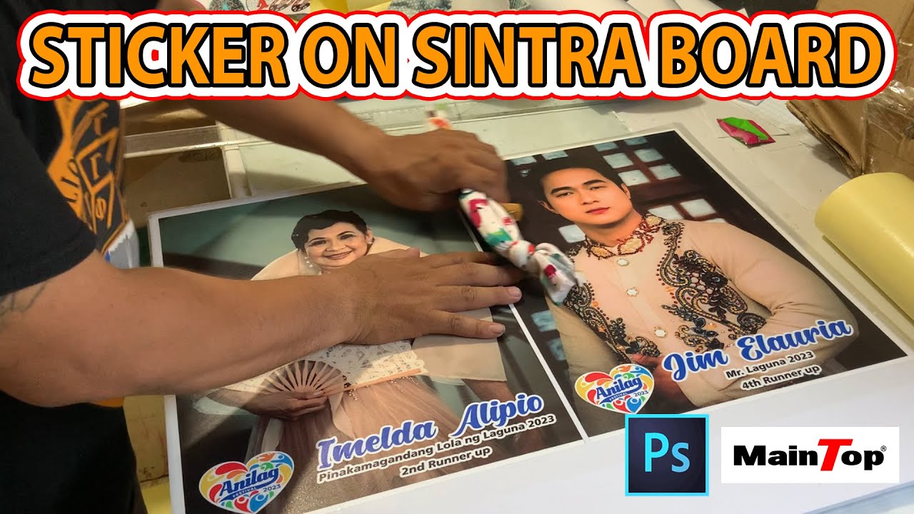 STICKER ON SINTRA BOARD | ECOSOLVENT PRINTER FOR STICKER