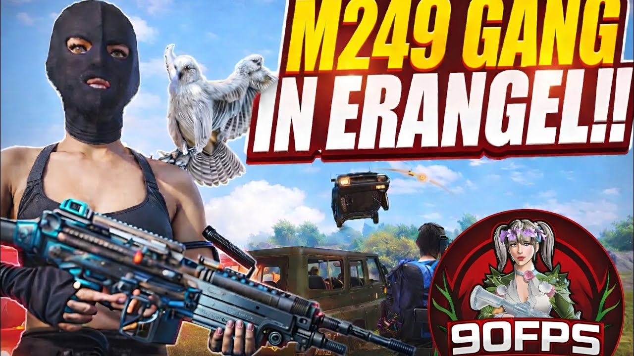 Lobby Khali Challenge with M249! 🔥 Full Rush Gameplay [90 FPS]#bgmi #90fps 