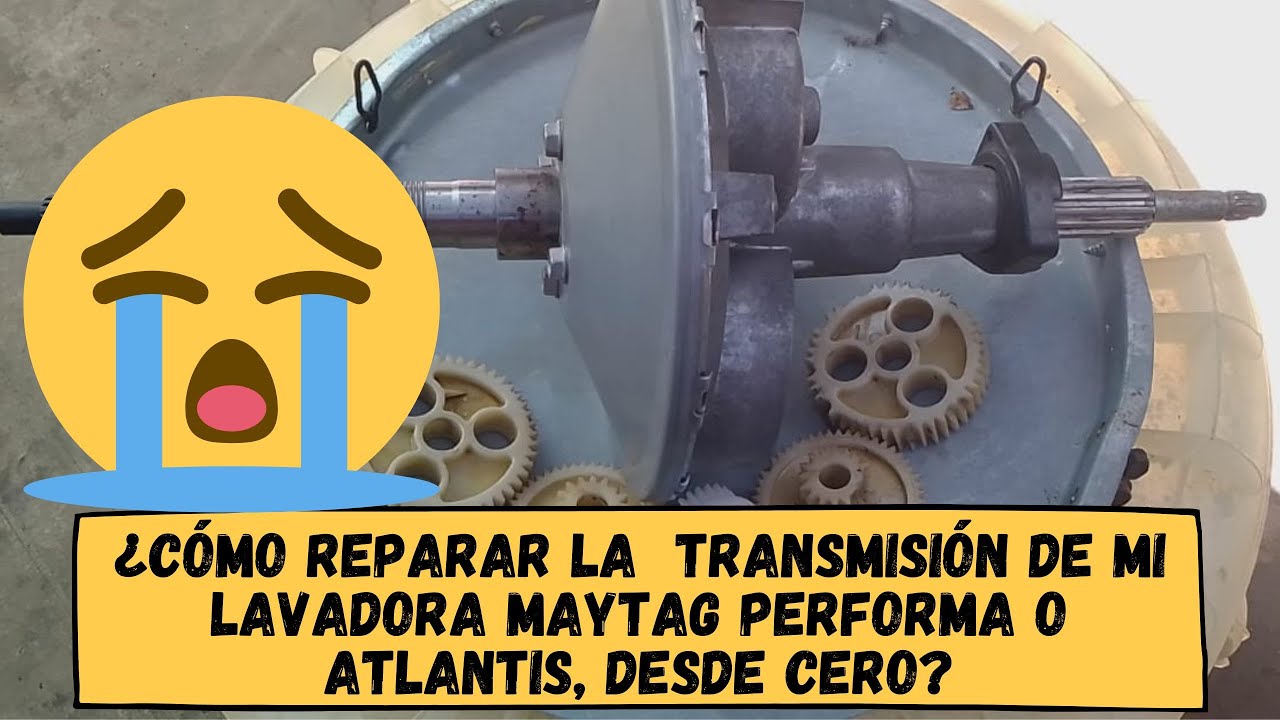 ¿Cómo cambiar todos los engranes en la transmisión de Lavadora Maytag Performa o Atlantis?