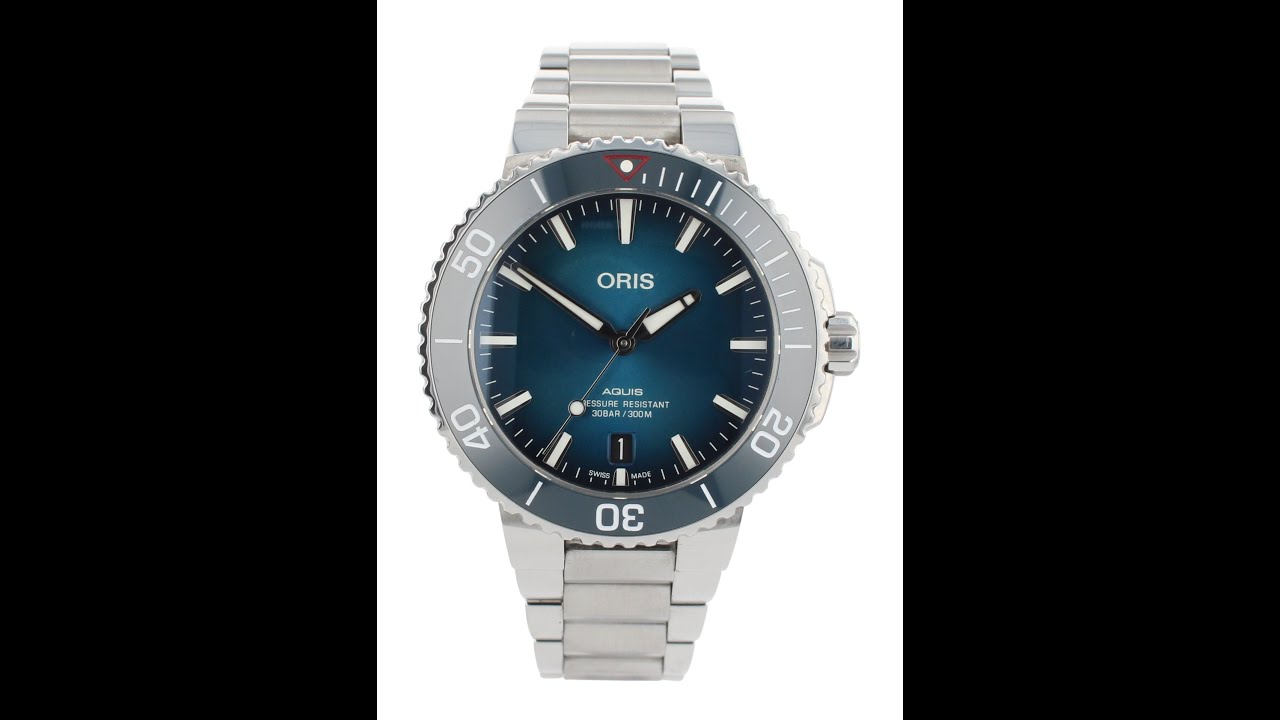 Oris Aquis Clean Ocean Pre Owned Watch Ref 7732