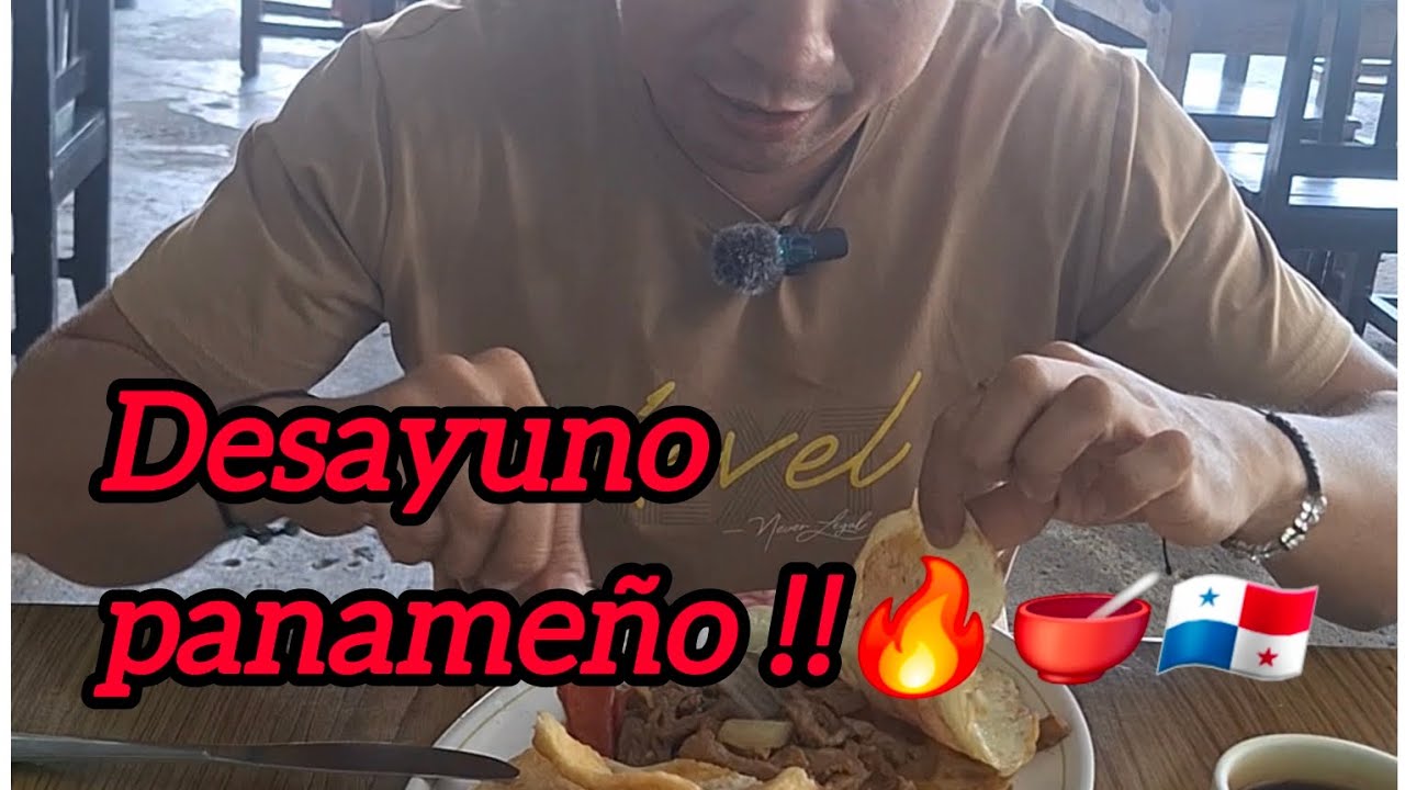 Un desayuno en el distrito de Chepo, Panamá ‼️😋🇵🇦🥣🔥