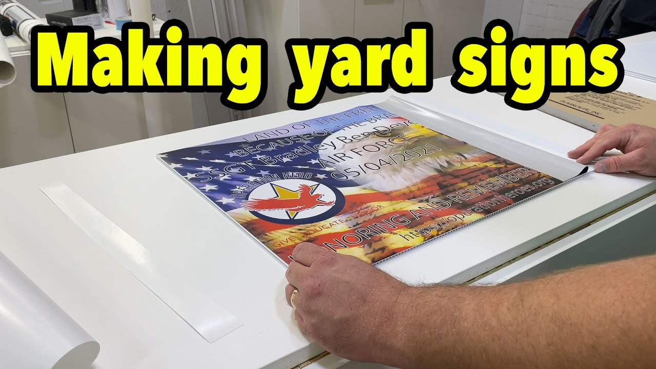 Как наклеить винил на заготовку из коропласта — изготовление вывесок — дворовые знаки — политичес...