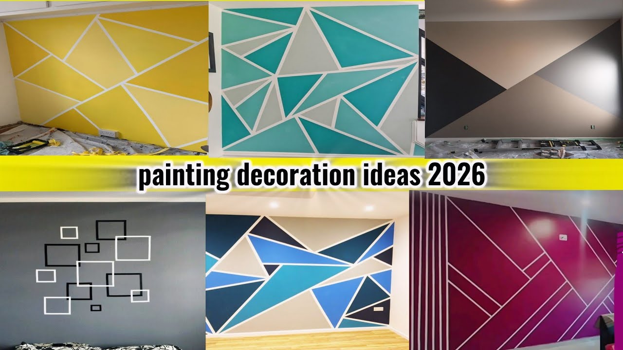 Top 10+ Wall Painting Design Ideas 2026 | Modern Wall Decoration Ideas#wallpainting#walldesign 