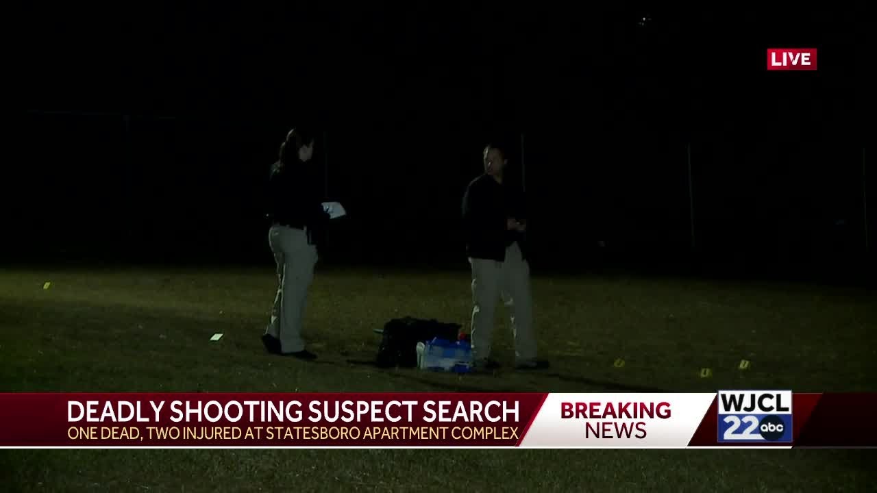 One dead, two injured in Statesboro shooting; suspect still at large