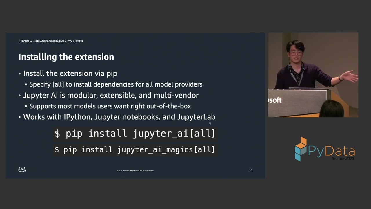 David Qiu - Jupyter AI — Bringing Generative AI to Jupyter | PyData Seattle 2023