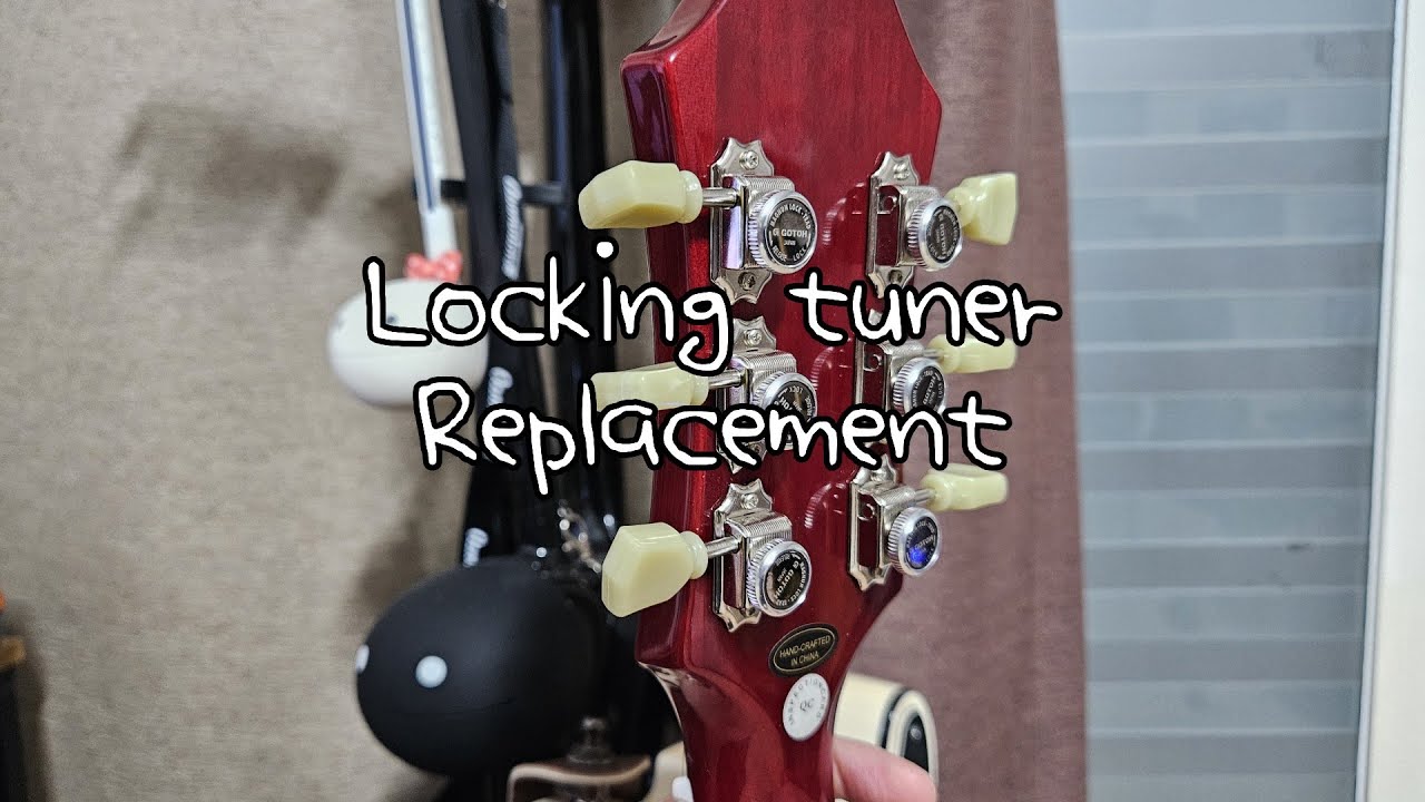 빈티지 락킹 헤드머신으로 교체 ASMR(아님) - GOTOH SD90 MG-T Locking Tuner
