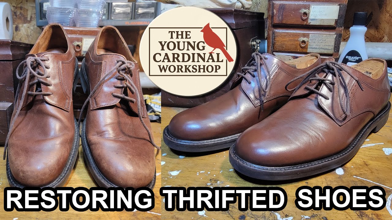 Restoring Thrifted Johnston and Murphy Shoes