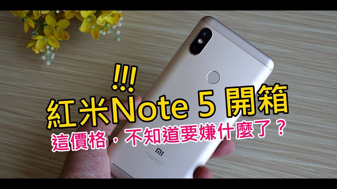 小米科技「紅米Note 5」開箱！這價格，不知道要嫌什麼了？