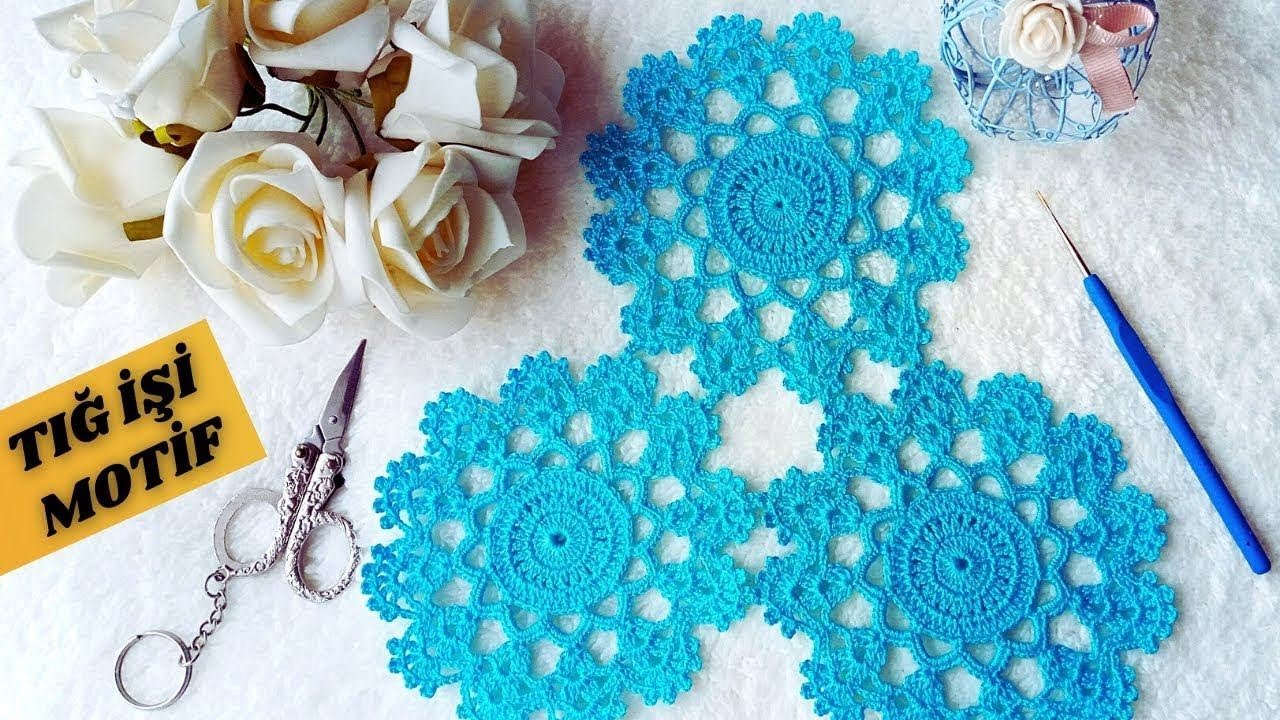 MUHTEŞEM TIĞ İŞİ DANTEL MOTİF MODELİ / AMAZING Crochet Lace Motif Pattern