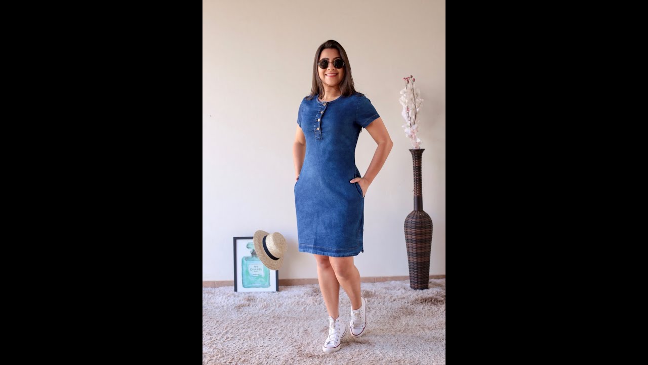 Vestido Jeans Soltinho