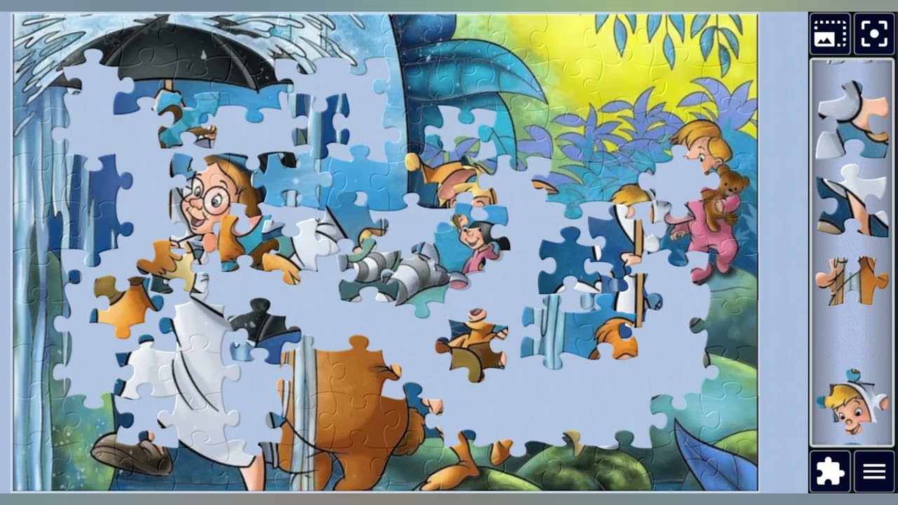 Adventure in the Waterfall wonderland🚀🌈☔️✨️🪄//jigsaw puzzles🧩//jigsaw puzzles journey🧩//puzzlesArt//