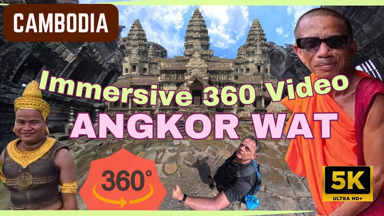 MINDBLOWING Angkor Wat in 360 Video: Siem Reap Cycling Path to Explore Mysterious Ancient Khmer Site